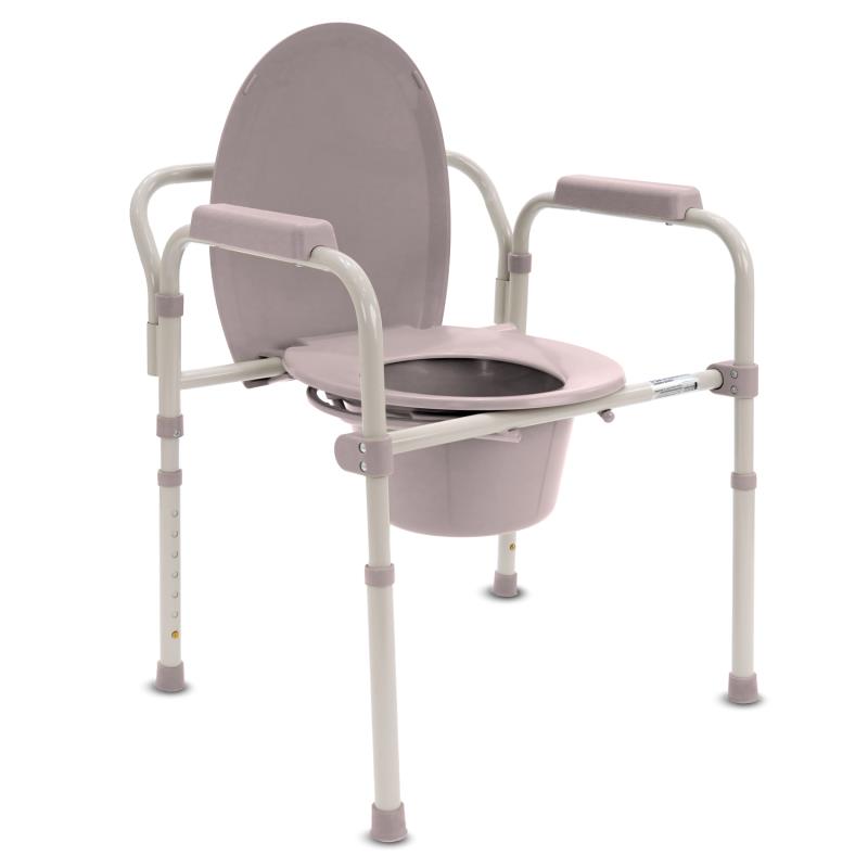 KosmoCare Folding Commode Chair With Seat Cover Online - Kosmochem