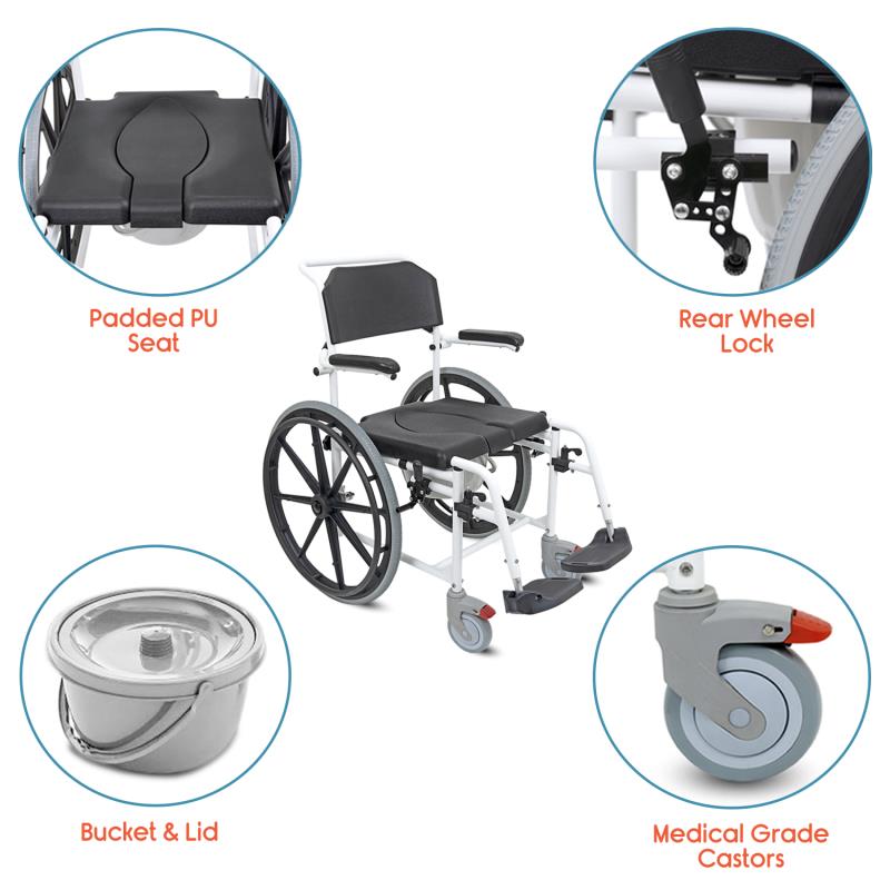 KosmoCare Prime Commode Wheelchair